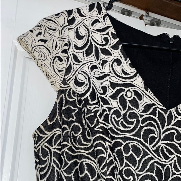 Trendy Black and White Mini Dress - Picture 3 of 6